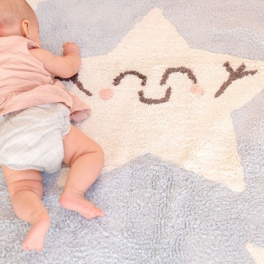 Alfombra Lavable Happy Star Rectangular