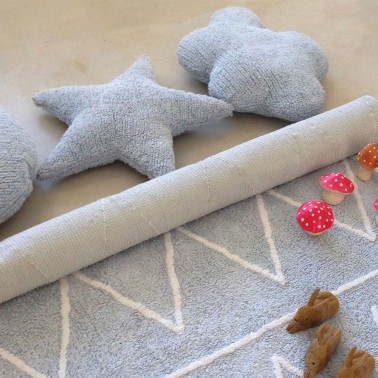 Cojin Lavable Nube Azul Lorena Canals