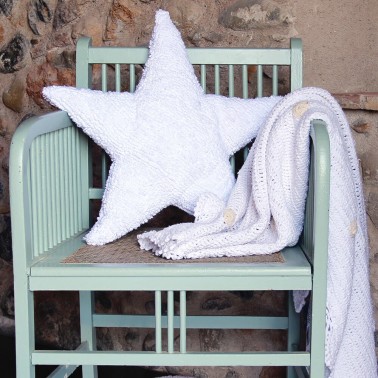 Cojin Lavable Estrella Blanca Lorena Canals