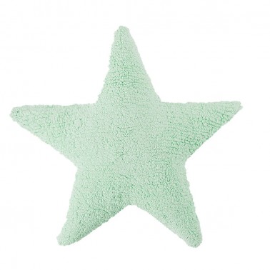 cojin lavable estrella soft mint lorena canals