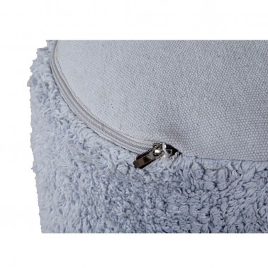 Puff Marshmallow Round Light Blue