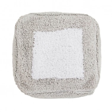 Puff Marshmallow Square Pearl Grey