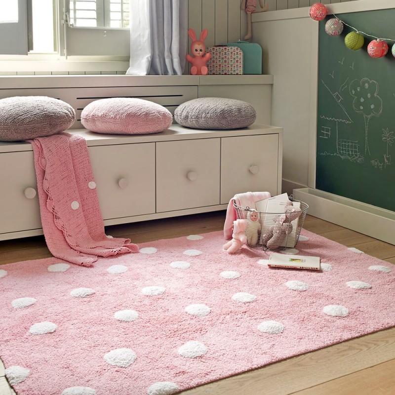 Alfombra Topos Rosa - Lorena Canals