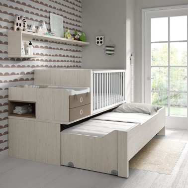 Cuna Convertible Bicama Plus Ros Mini