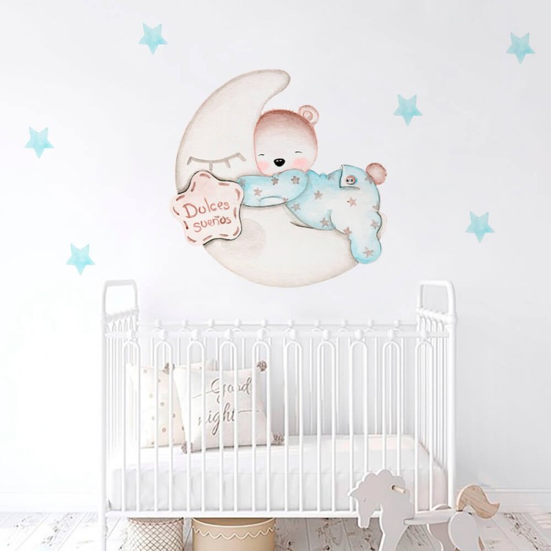 vinilo infantil osito dulces sueños imda