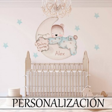 Vinilo Infantil Osito Dulces Sueños IMDA