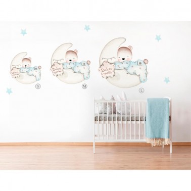 Vinilo Infantil Osito Dulces Sueños IMDA
