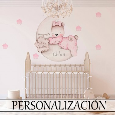Vinilo Infantil Osita Dulces Sueños IMDA