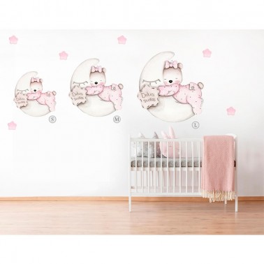 Vinilo Infantil Osita Dulces Sueños IMDA