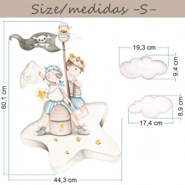 Vinilo Infantil Piratas IMDA