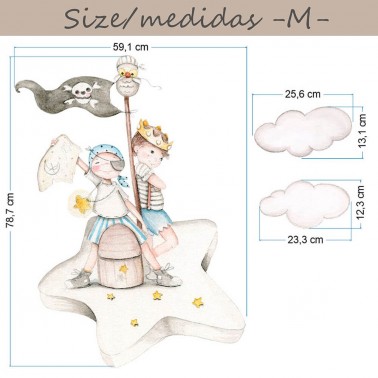 Vinilo Infantil Piratas IMDA