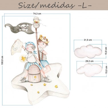 Vinilo Infantil Piratas IMDA
