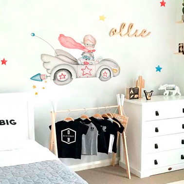 vinilo infantil super heroe imda