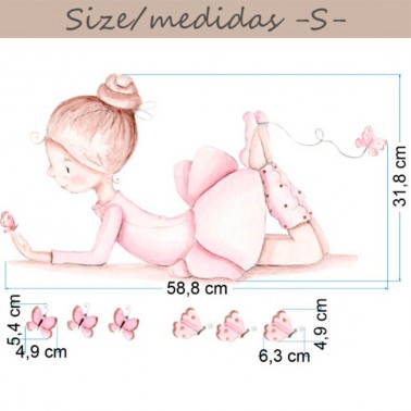 Vinilo Infantil Bailarina III IMDA