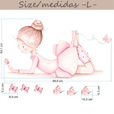 Vinilo Infantil Bailarina III IMDA