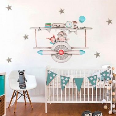 vinilo infantil aviadores imda
