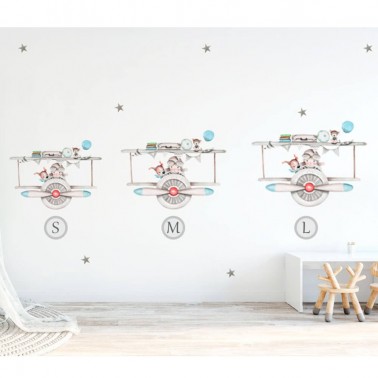 Vinilo Infantil Aviadores IMDA