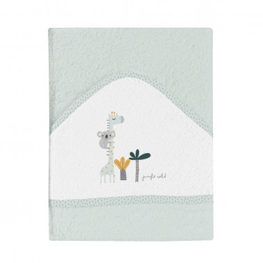 maxicapa de baño bebí© verde menta koala