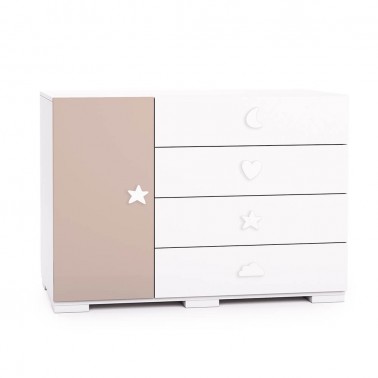 Comoda cajones grandes y puerta Bubble arena