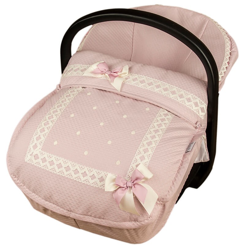 saco grupo 0 bodoques lencero rosa empolvado