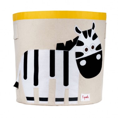 cesta para juguetes cebra 3 sprouts