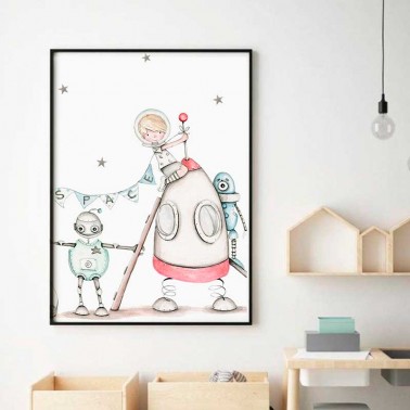 Lamina infantil Cohete