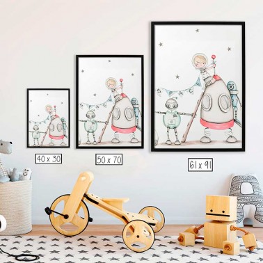 Lamina infantil Cohete