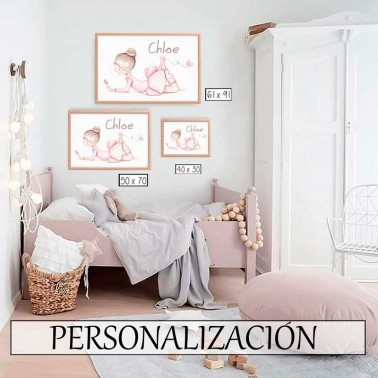 Lamina infantil Bailarina tumbada