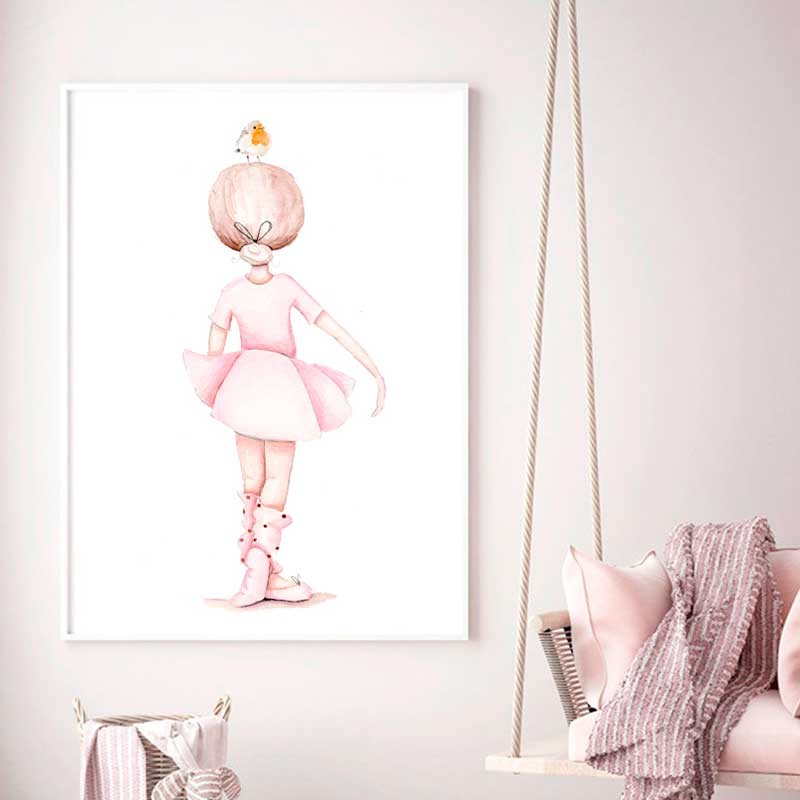 Lamina infantil Bailarina espaldas