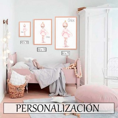 Lamina infantil Bailarina espaldas
