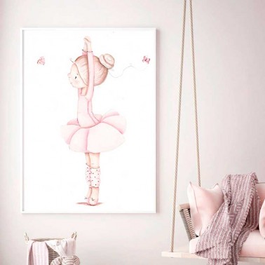 Lamina infantil Bailarina manos levantadas