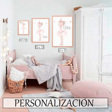 Lamina infantil Bailarina manos levantadas