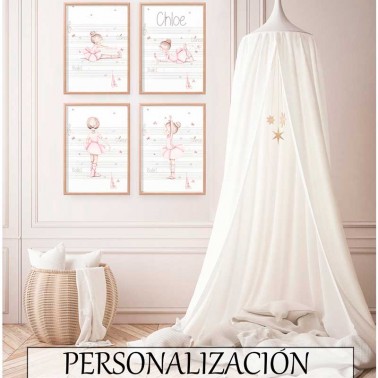 Pack Laminas Bailarinas pentagrama