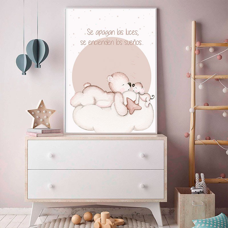 Lamina infantil En busca de estrellas tostado