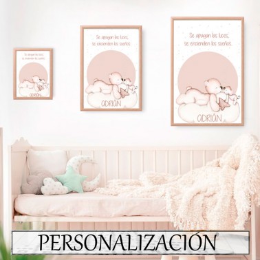 Lamina infantil En busca de estrellas tostado