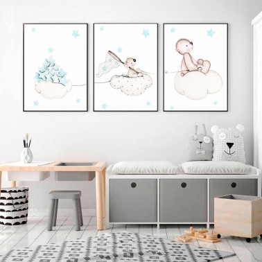 Pack Laminas En busca de estrellas azul