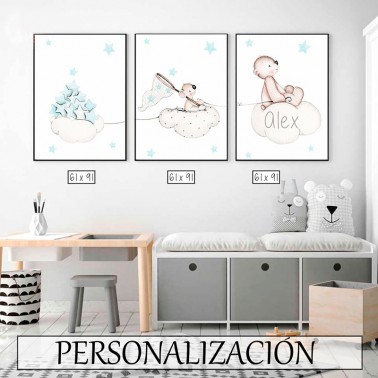 Pack Laminas En busca de estrellas azul