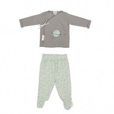 Set 2 piezas Bebe Planet Verde