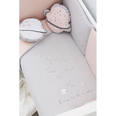 Funda nordica con protector Planet Rosa