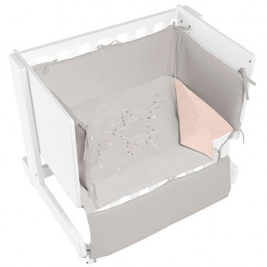 Vestidura minicuna colecho Planet Rosa