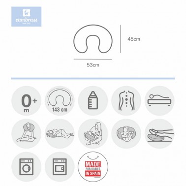 Cojin de lactancia Sky Rosa Estrellas