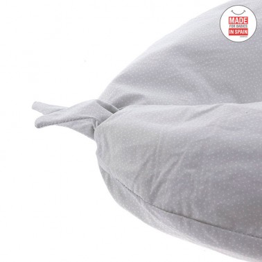 Cojin de lactancia Luna Sky Gris