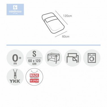 Saco nordico cuna Sky Celeste