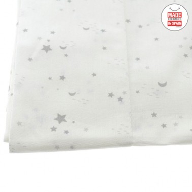Sabanas minicuna y capazo Sky Gris
