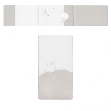 Colcha y protector de cuna Sleepy Gris