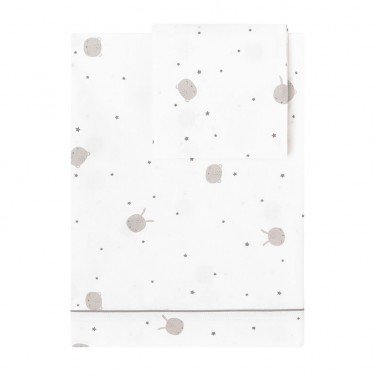 Sabanas cuna Sleepy Gris