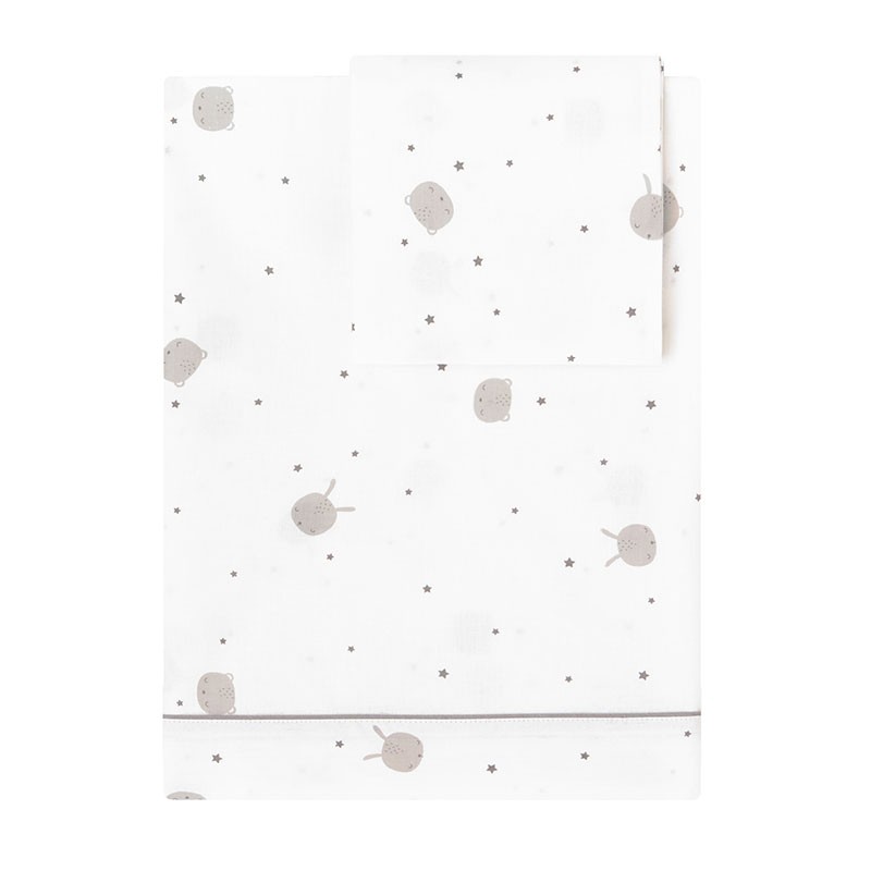 Sabanas cuna Sleepy Gris
