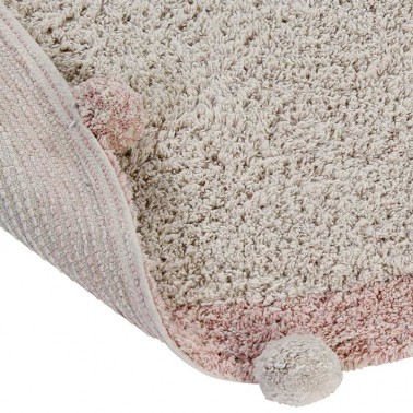 Alfombra lavable Bubbly Natural-Vintage Nude