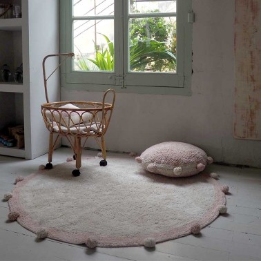 Alfombra lavable Bubbly Natural-Vintage Nude