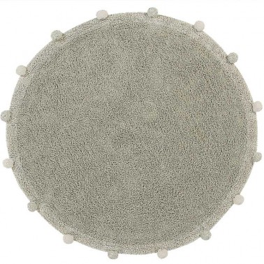 Alfombra lavable Bubbly Olive-Natural